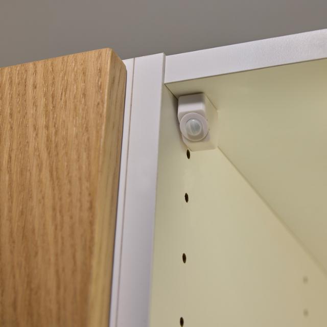 PIR Sensor m/brakett - 1 hode Hvit