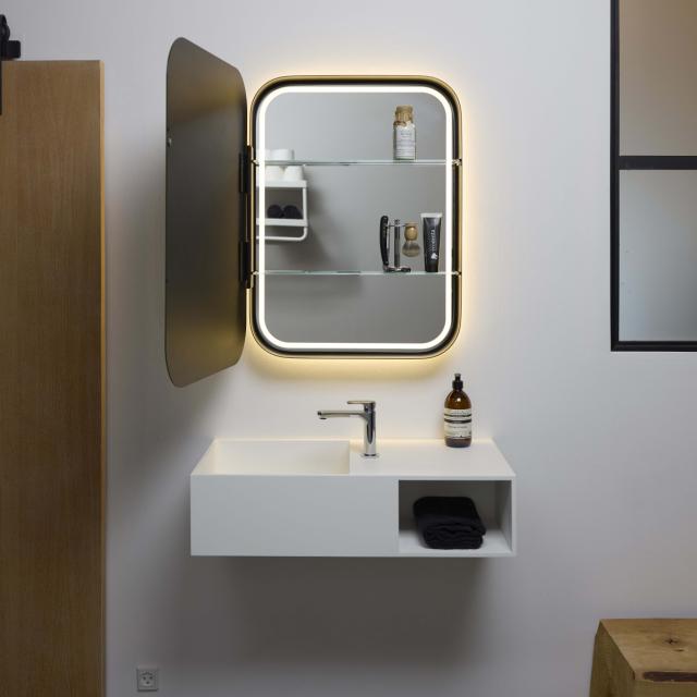 Rounded speilskap 600x800 mm