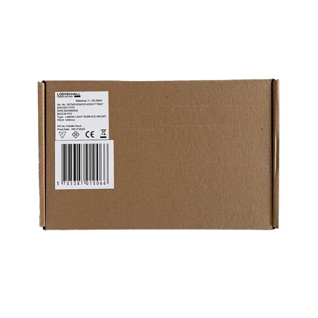 LEDconnect 12V monteringssett overflate 1200 mm